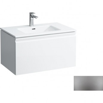 Тумба с раковиной LAUFEN PRO S 80*50 см, с ящиком и доп отсеком, цвет графит Тумба с раковиной LAUFEN PRO S 80*50 см, с ящиком и доп отсеком, цвет графит
